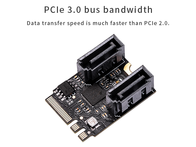 M.2(A+E Key) to 2-Port SATA Card,IO-ADA58215 - M.2/Mini PCIe - Storage  Products - My web