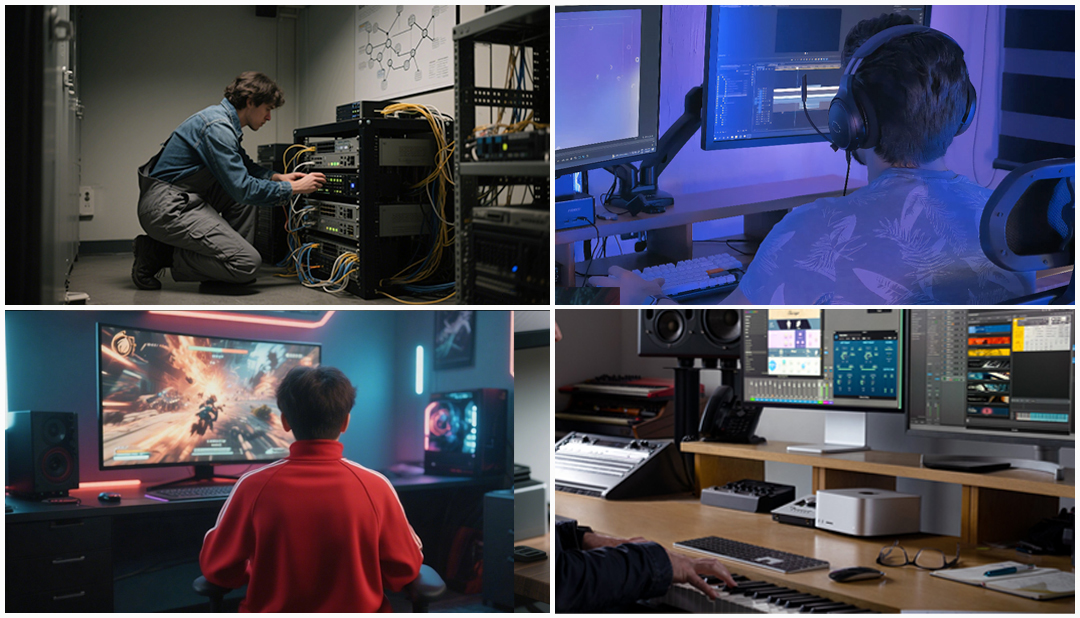 Your Portable 10GbE Workstation! The lekuo USB4 to Dual 10G Fiber NIC: Plug in and Enjoy Extreme Speed