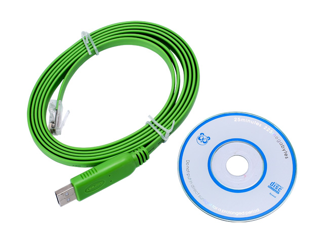 USB 2.0 to RJ45 Console Rollover Flat Cable