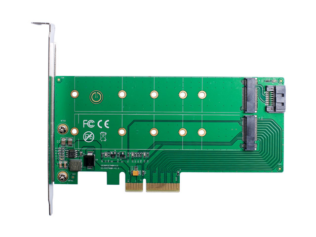 PCIe x 4 to NVMe(PCIe) SSD+SATA to NGFF(SATA)adapter card Dual voltage  power supply,IO-PCE4X-NS - PCIe - Storage Products - My web